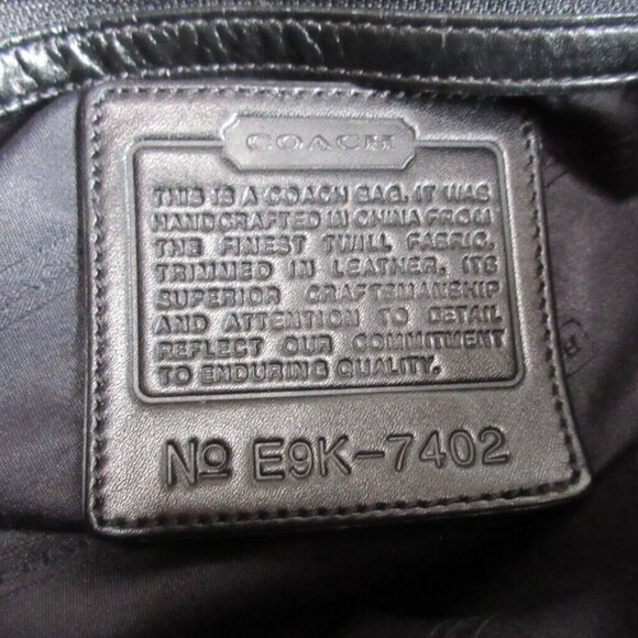 COACH Greenwich Tote Shoulder Bag (1999) with Vintage Metal Hang Tag - Picture 4 of 12